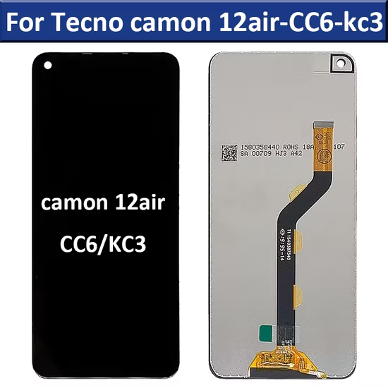 Tecno Camon 12Air KC3 Camon 15 Camon 15 Pro Display